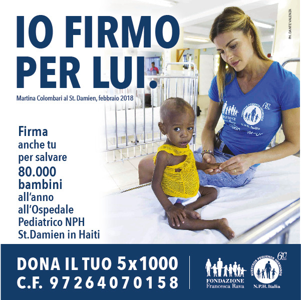  Dona il tuo 5x1000 per salvare migliaia di bambini all'Ospedale Pediatrico Saint Damien in Haiti.