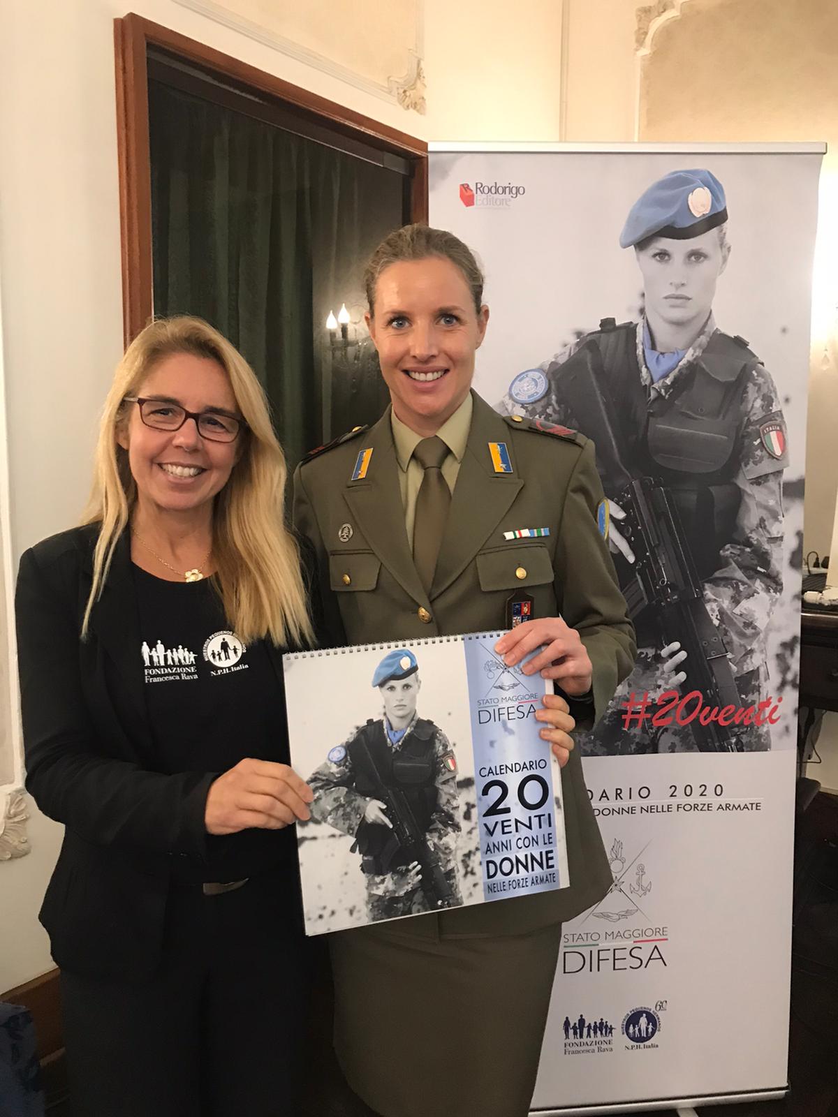 Presentato a Napoli il calendario 2020 delle Forze Armate dedicato alla Fondazione Francesca Rava