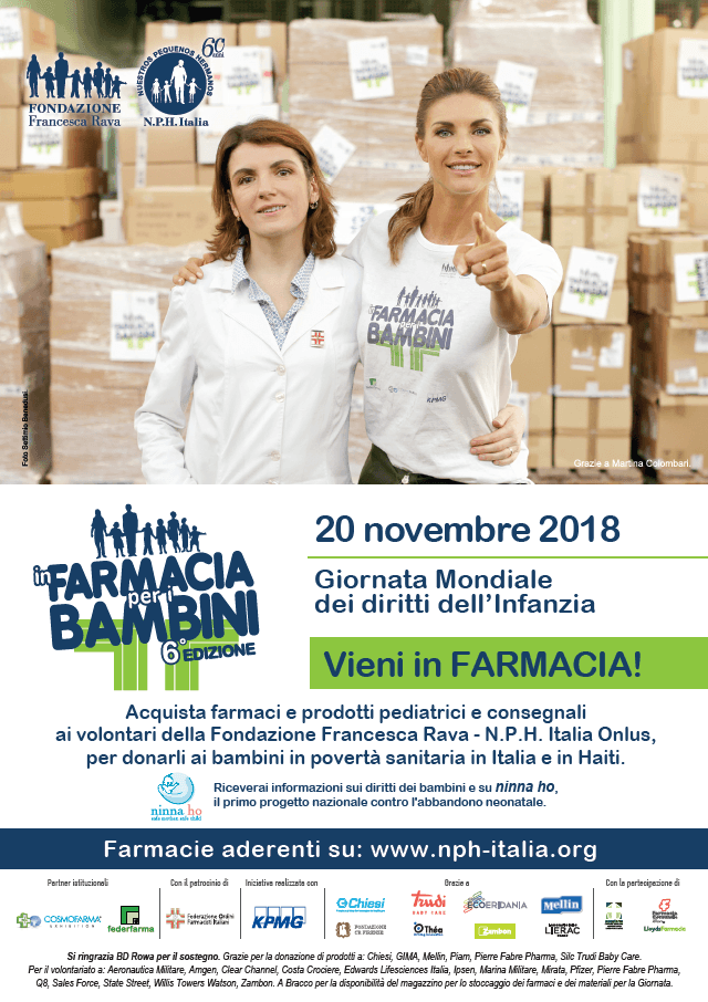 20 NOVEMBRE, GRAZIE PER ESSERE VENUTI “IN FARMACIA PER I BAMBINI”! 