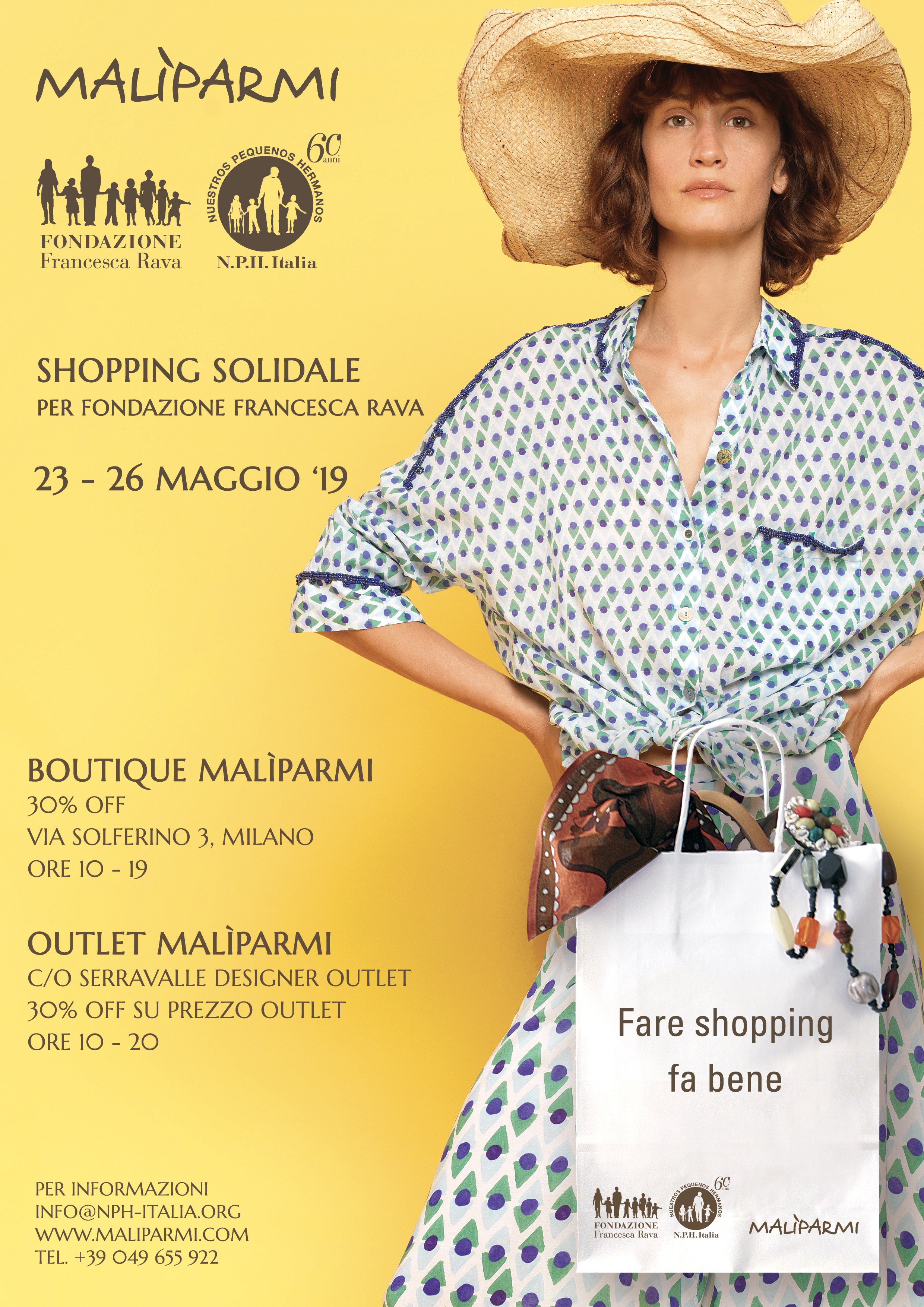 23 - 26 Maggio, torna l'appuntamento con Malìparmi `Fare Shopping fa bene`...alle scuole di strada in Haiti!