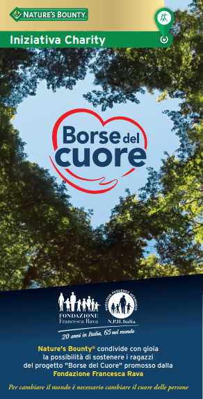 Fondazione Francesca Rava e Nature’s Bounty insieme per i giovani de `Le Borse del cuore`