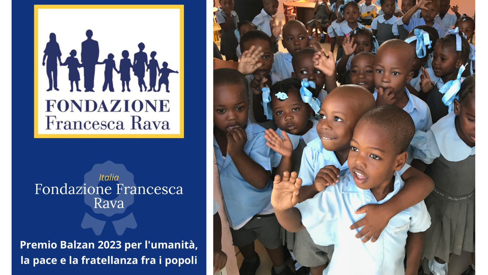 Il Premio Balzan 2023 per l’umanità, la pace e la fratellanza tra popoli assegnato a Fondazione Francesca Rava 