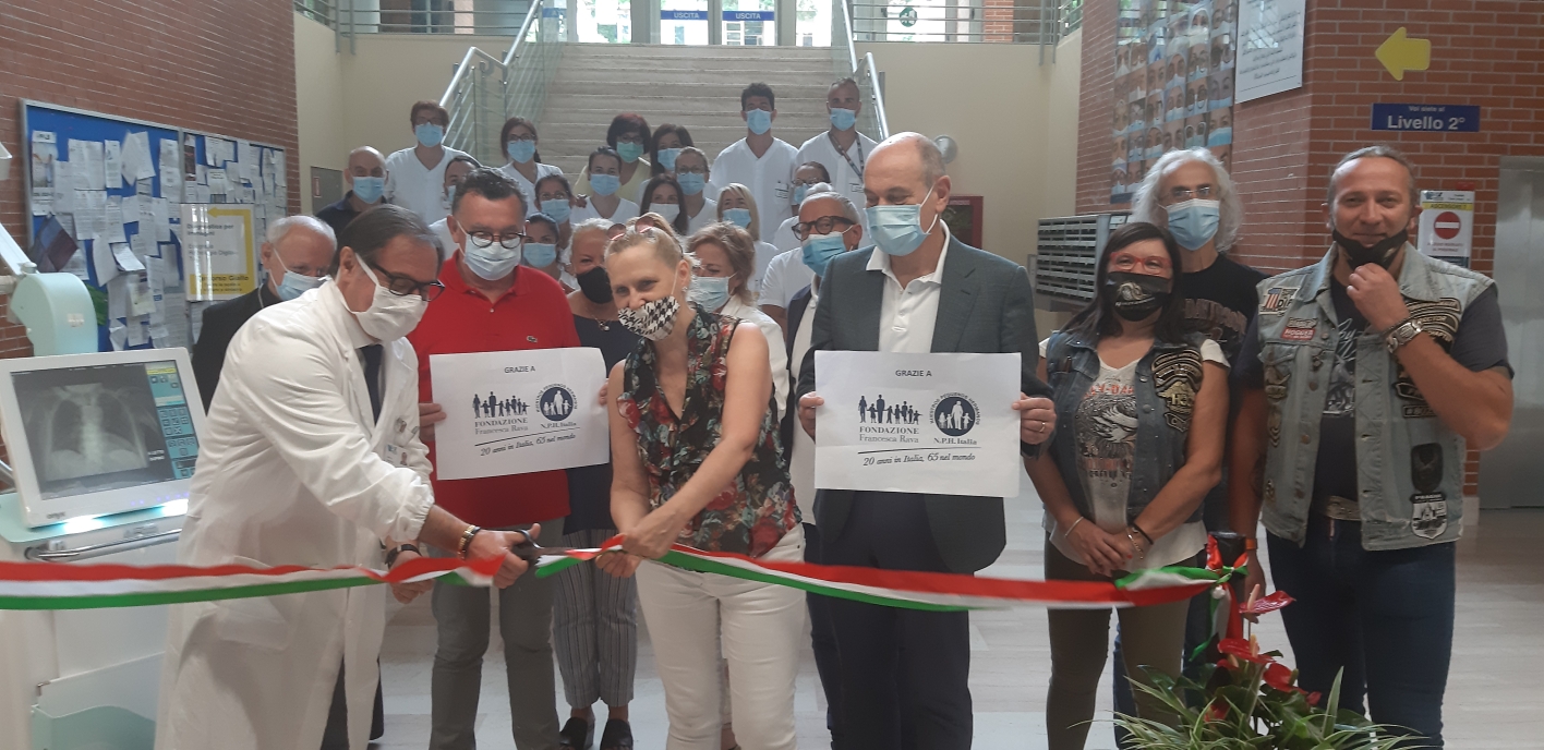 Emergenza Covid, consegnata e inaugurata all'Ospedale Carlo Urbani di Jesi una macchina RX donata dalla Fondazione Francesca Rava - NPH Italia Onlus