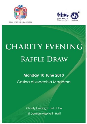 CHARITY EVENING FOR HAITI - Lunedì 10 giugno, 19.30, Casina di Macchia Madama a Roma, torna per il quarto anno l’appuntamento della Rome International School (RIS) in aiuto ai bambini di Haiti.